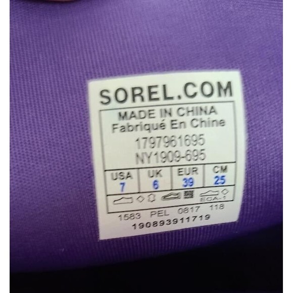 Sorel Joan Women's Short Rain Boots Pink Ice Size US 7 NEW!! - Picture 6 of 6